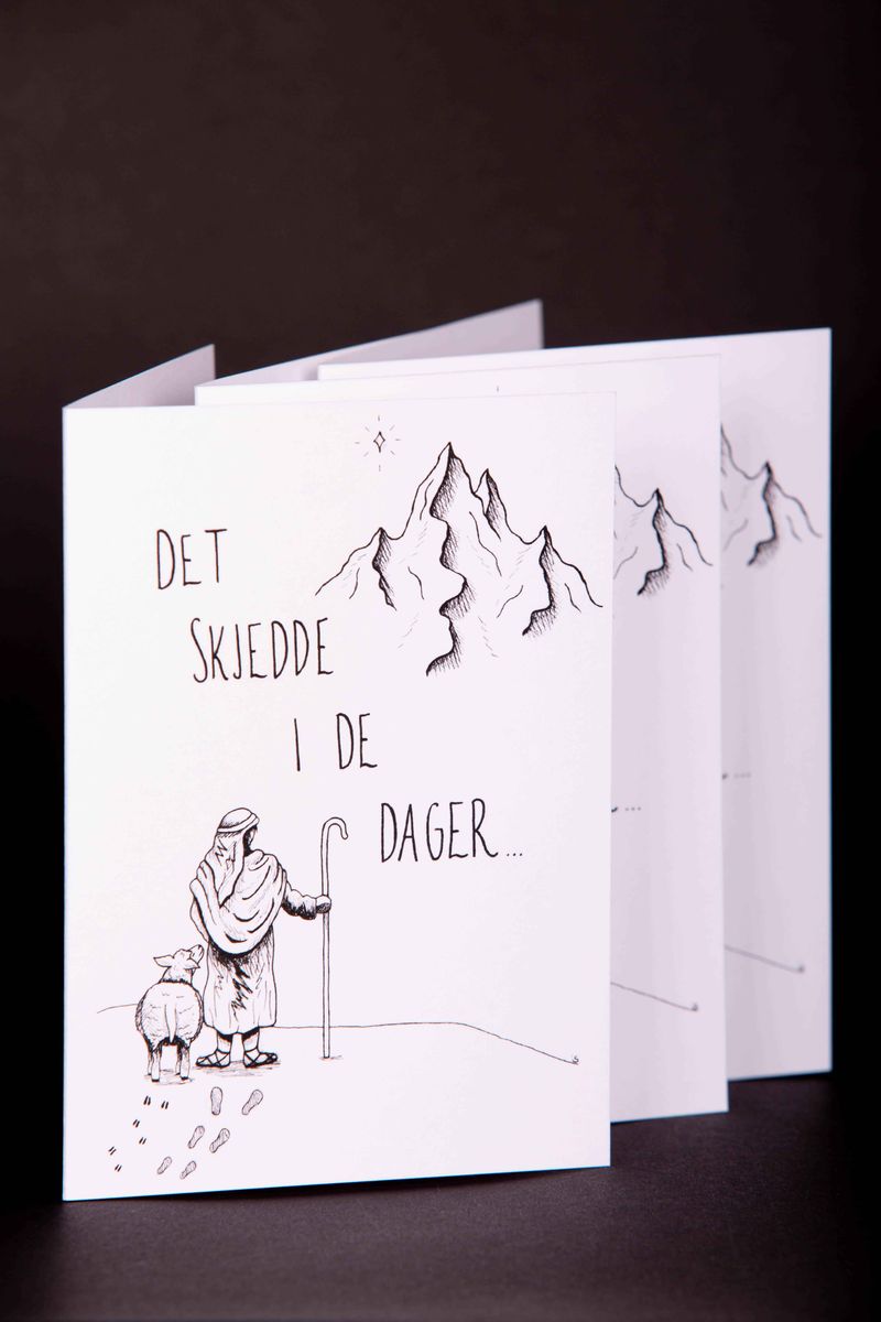 Det Skjedde i de dager - Dobbel Julekort 11x14 (A6 minus)