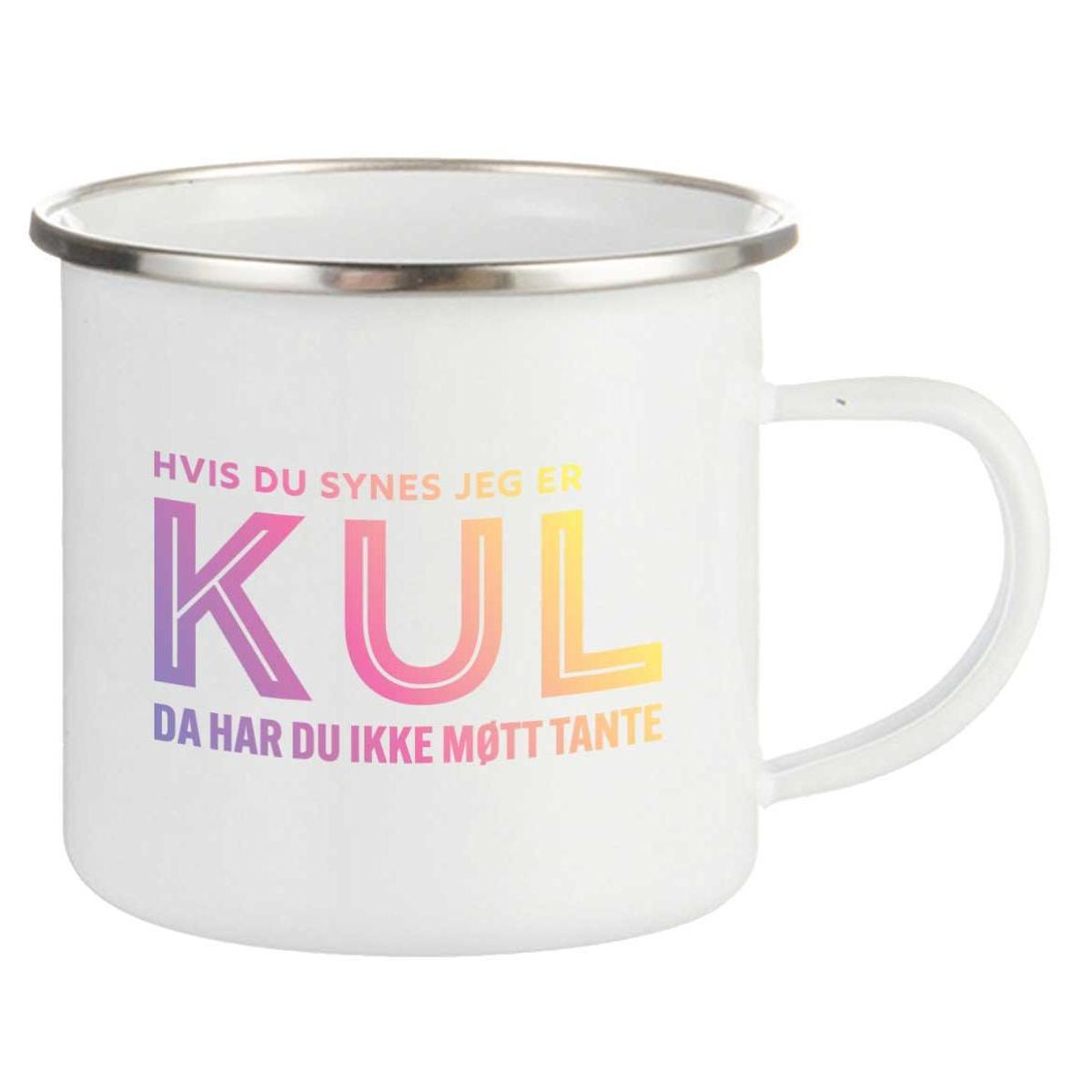 KUL - Da har du ikke møtt Tante - Emaljekopp Barn (6 oz)