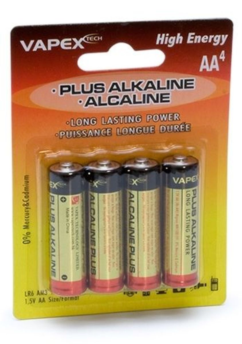 Plus Alkaline batteries AA (4)