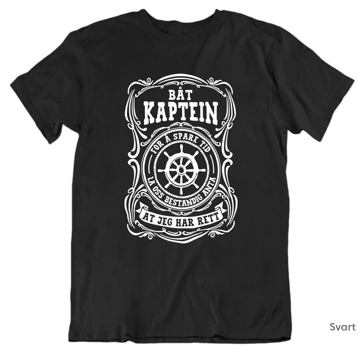 Båt Kaptein T-skjorte