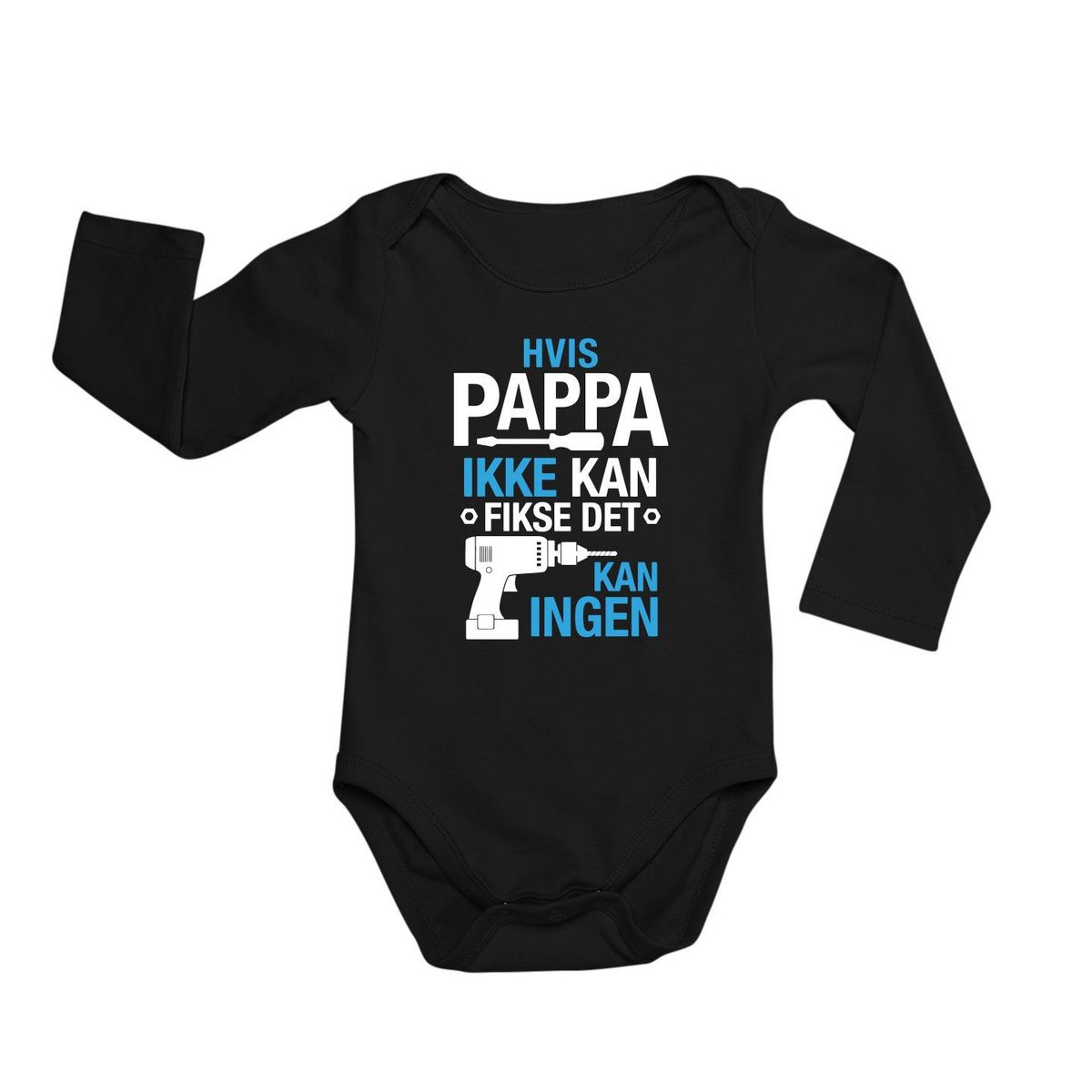 Pappa Fikse Baby Body langermet