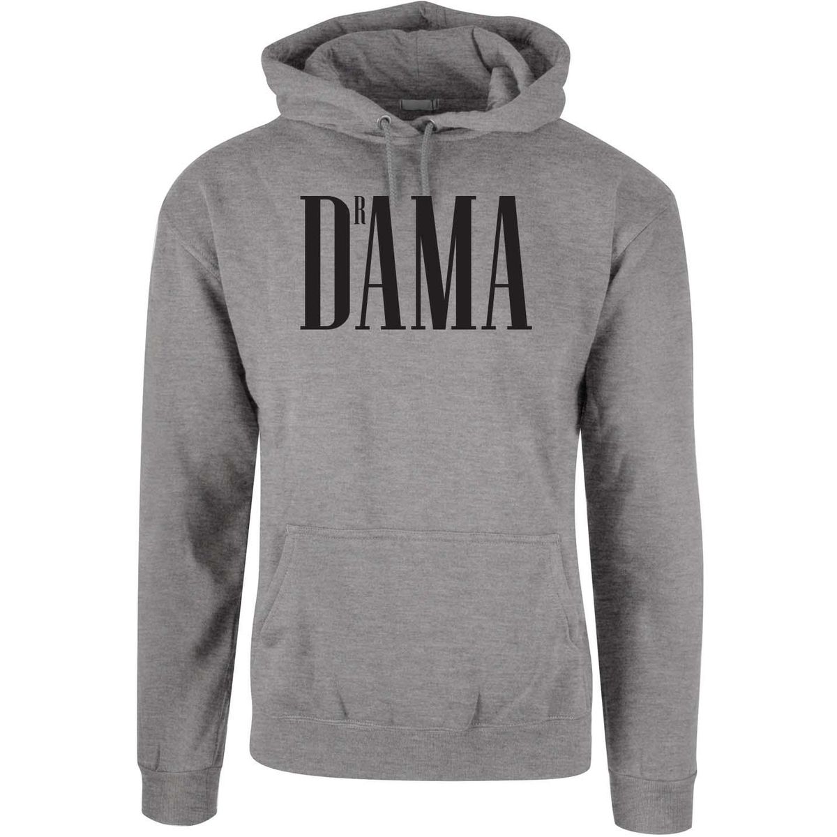 DrAMA Hettegenser SVART Trykk