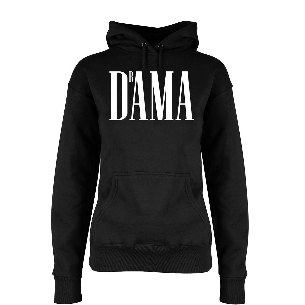 DrAMA Hettegenser DAME HVIT Trykk