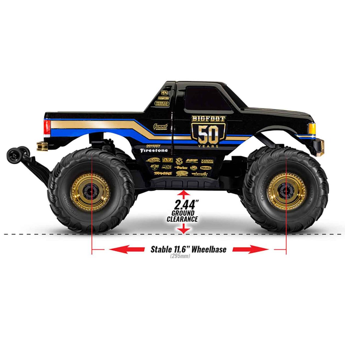 UTSOLGT - Traxxas BIGFOOT LIMITED EDITION 4x4 BL-2s EHD 1/10 RTR TQ 50th Anniversary 