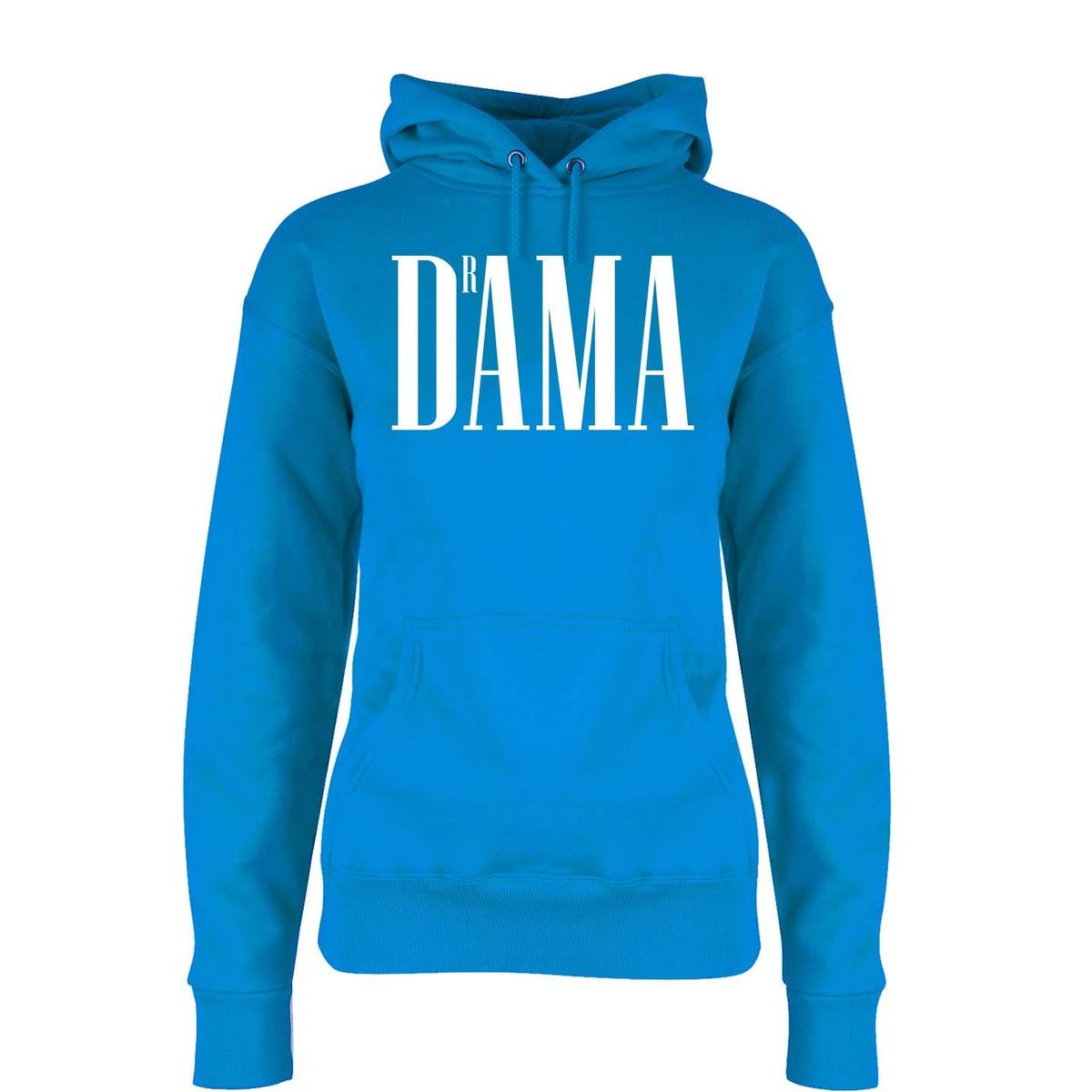 DrAMA Hettegenser DAME HVIT Trykk
