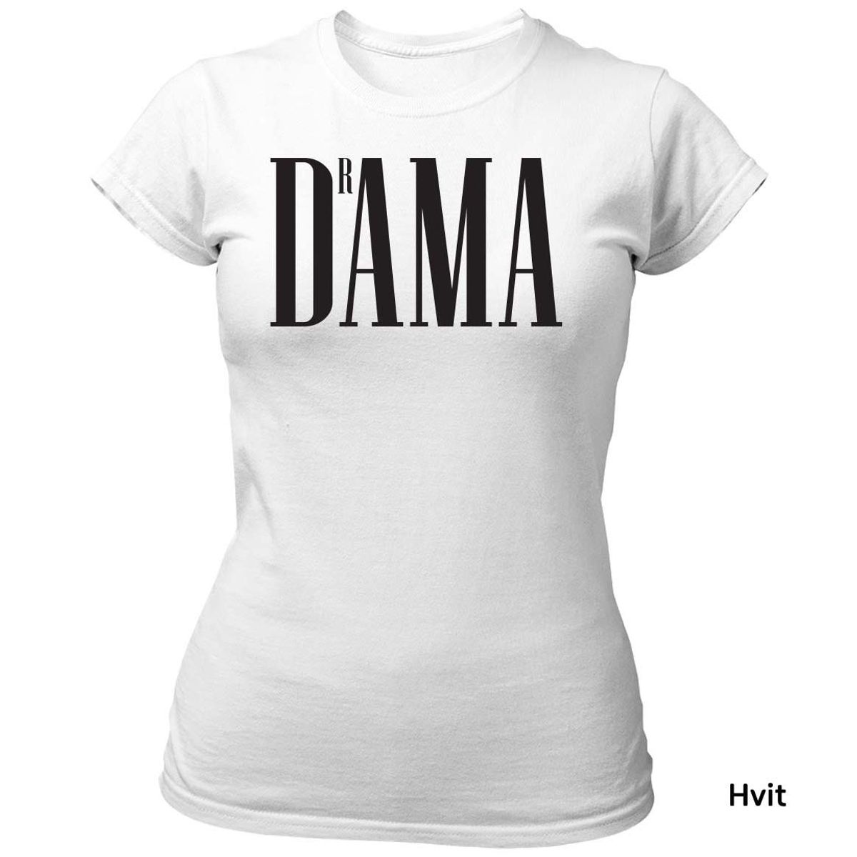 DrAMA T-skjorte Dame SVART Trykk