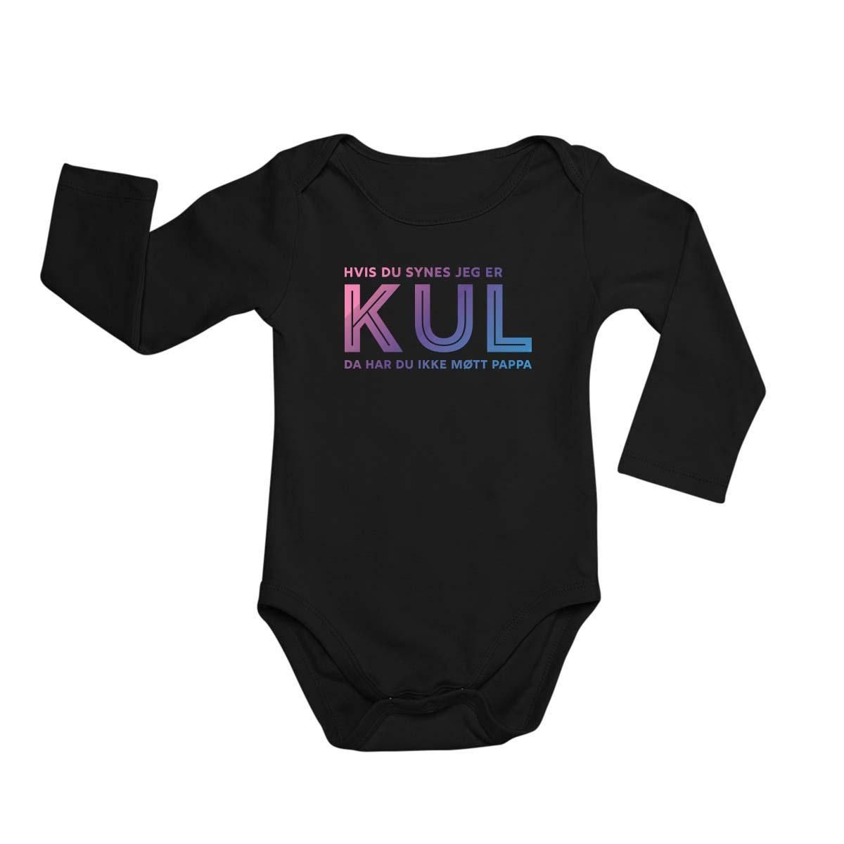 Hvis du synes jeg er Kul - PAPPA Baby Body langermet
