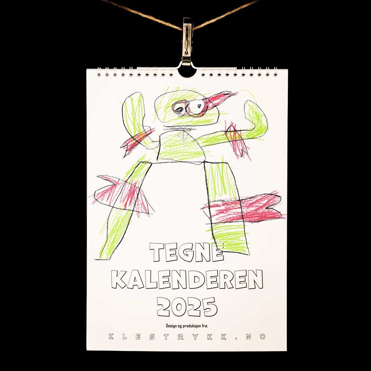 Tegnekalender 2025 A4 (210 x 297 mm)
