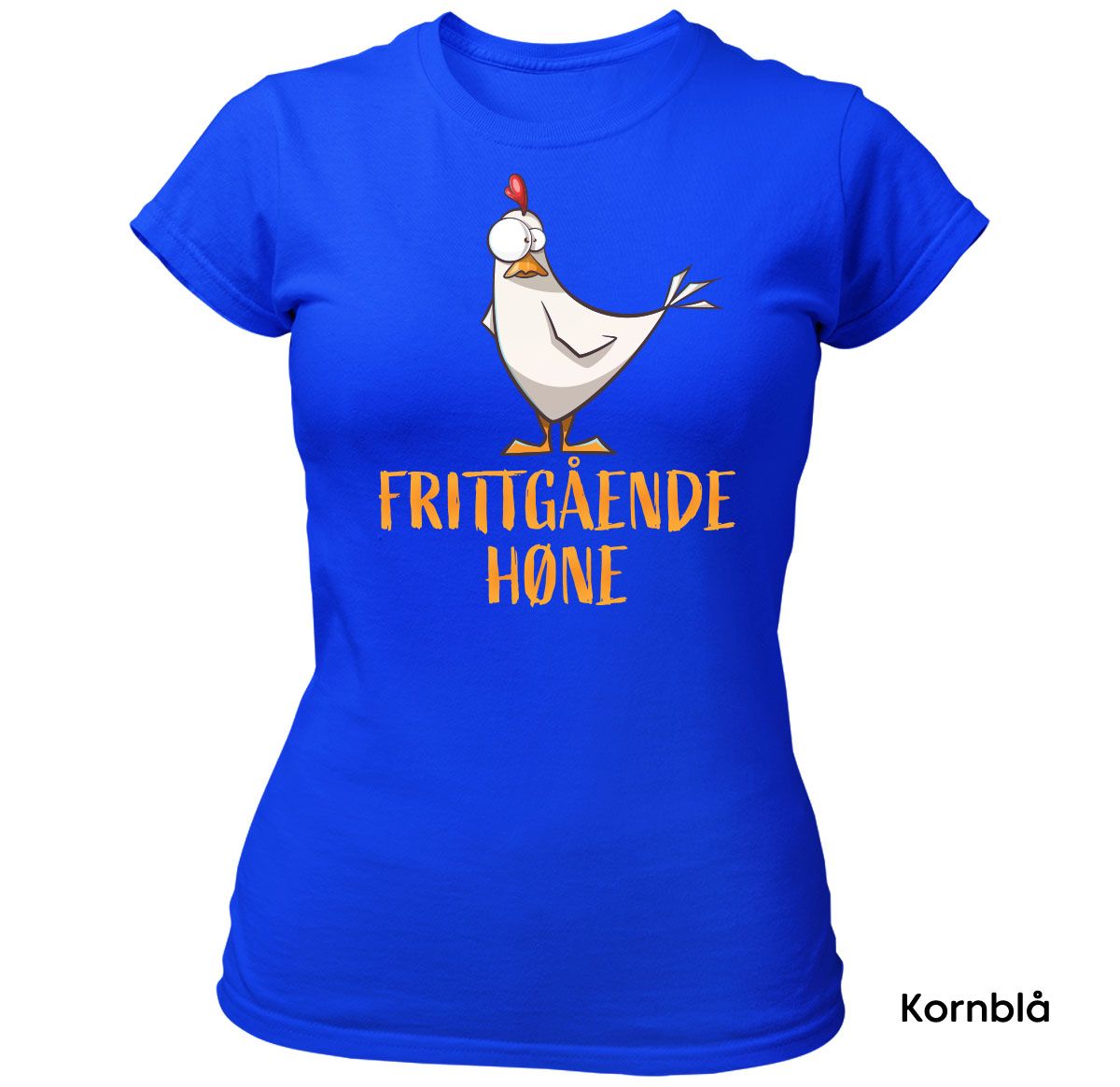 Frittgående Høne T-skjorte Dame