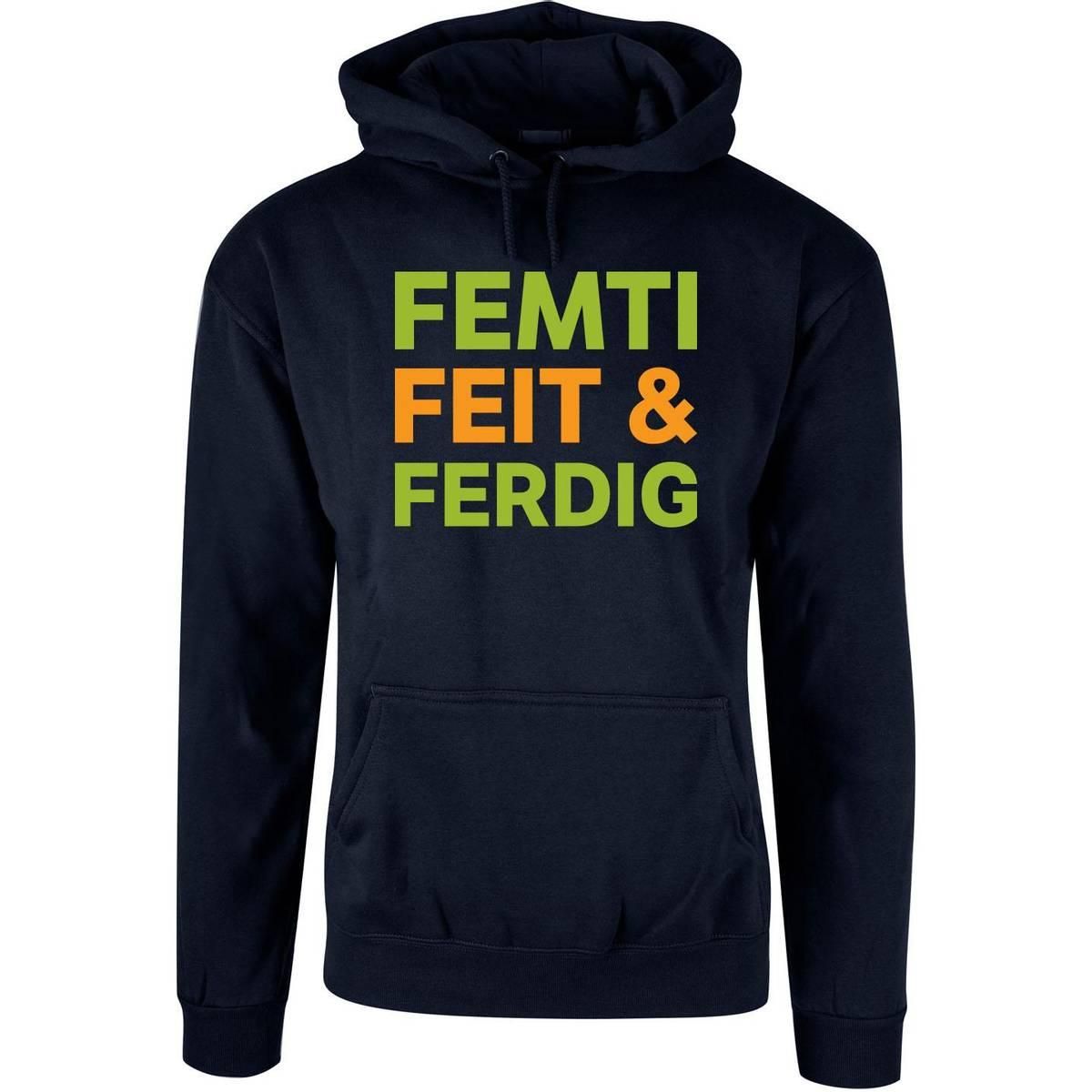 OUTLET - Femti Feit & Ferdig Hettegenser - Marine - 2XL