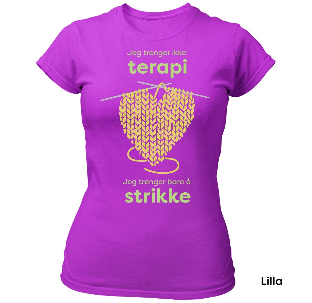 Terapi Strikking - T-skjorte Dame