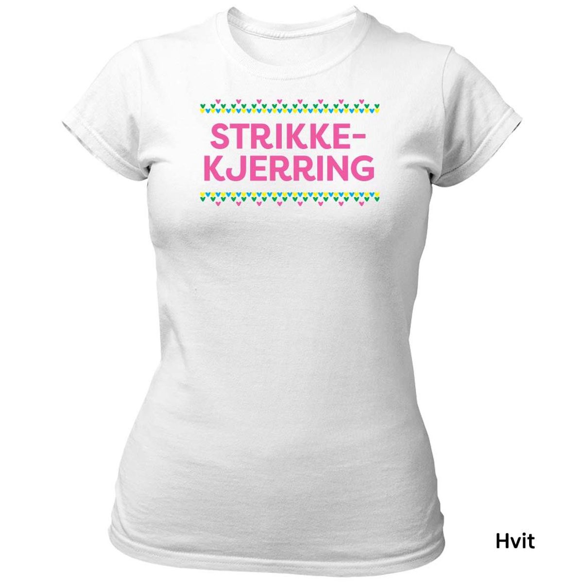 Strikkekjerring ROSA trykk - T-skjorte Dame